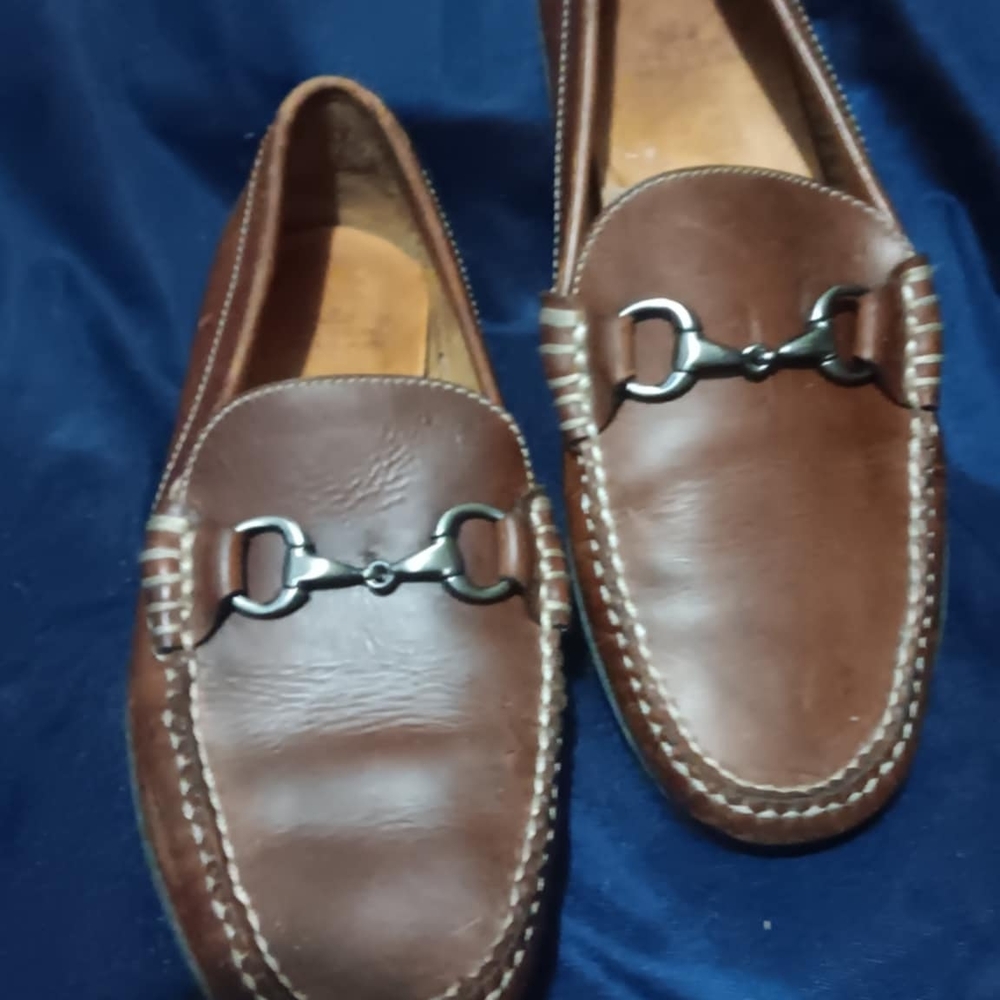 Vintage Peter Miller Men's Brown Leather Loafers